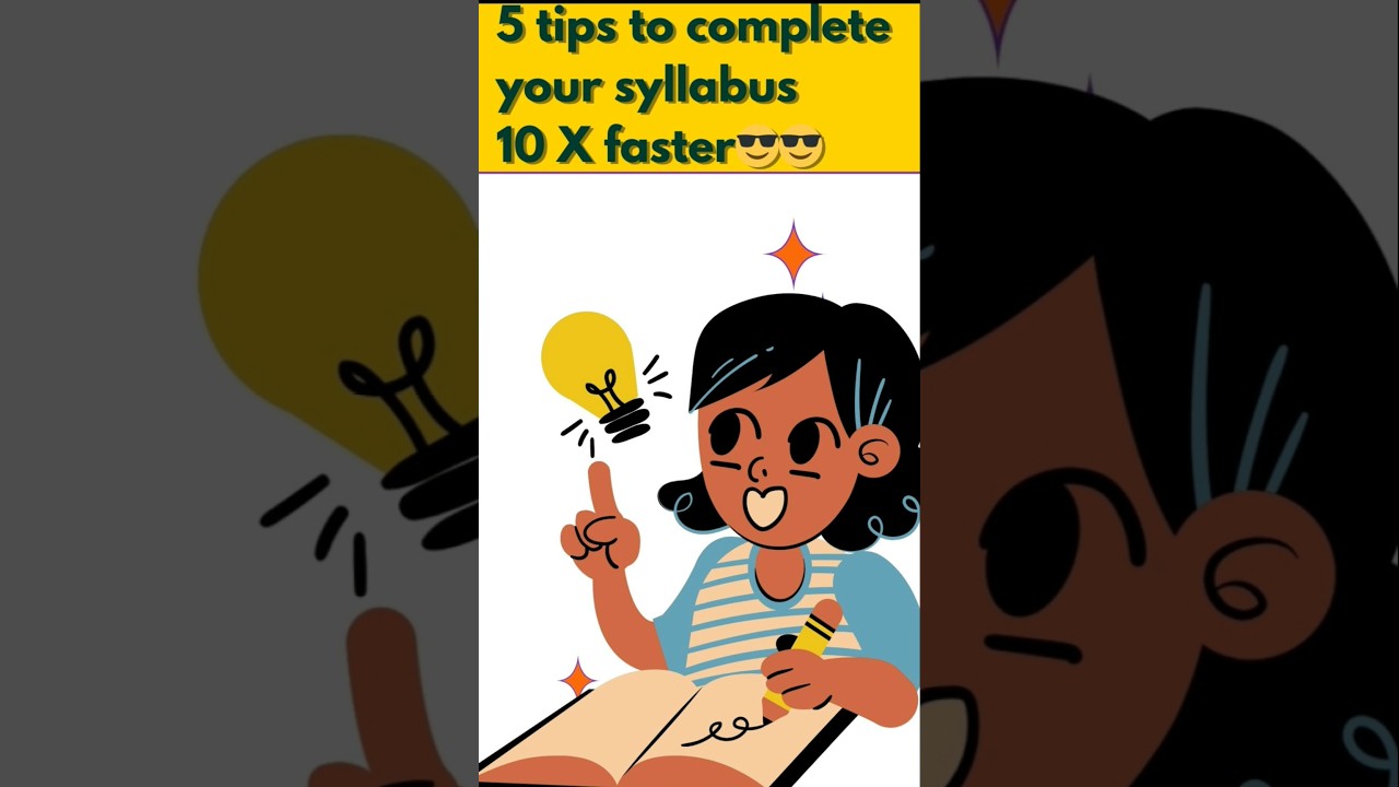 5 tips to complete your syllabus 10 X faster😎😎