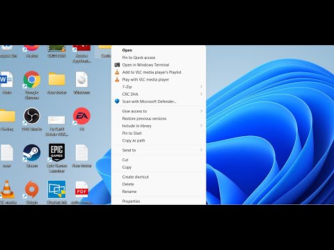 Windows 11: How To Restore Old Right Click Context Menu,Get Right Click Context Menu Like Windows 10