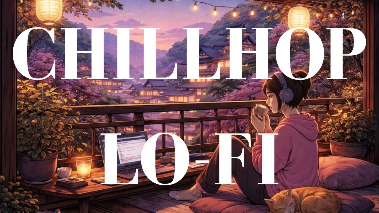 Закат в Киото 🌇 Японский лоу-фай чиллхоп | Расслабляющие биты для учебы, работы и глубокой концен...