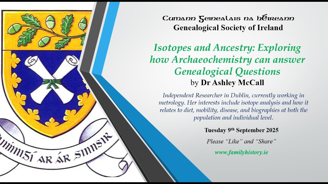 'Isotopes and Ancestry: Exploring how Archaeochemistry can answer ...