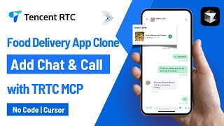 Food Delivery App Clone: Add Chat & Video Calls in 5 Mins (Cursor Tutorial) | Tencent RTC screenshot 4