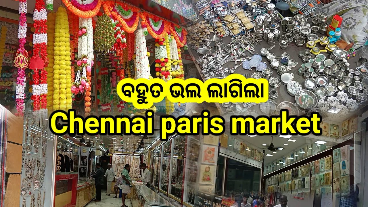 Chennai re ପେରିସ୍ ମାର୍କେଟ ବୁଲି ଜିବା Tamil Nadu India travel with badal Odisha 2025