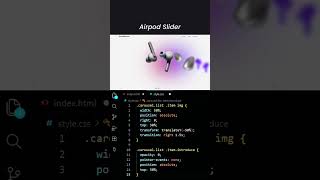 Airpod Slider 📌    #programming #coding #design #uianimation #webdevelopment