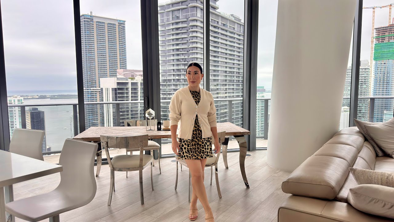 Renting Miami 🖤 Brickell Penthouse Tour $10K/month Fully Furnished and Move In Ready