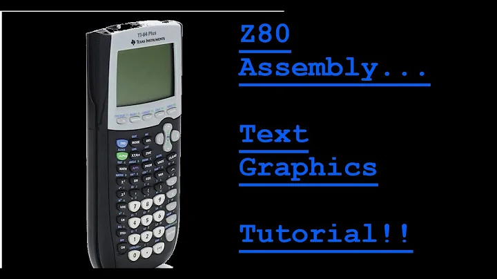 Hello World + GRAPHICS in Z80 Assembly! Ti 84+ Assembly Tutorial