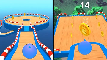 Sky Rolling Ball 3D SpeedRun Gameplay Level 179-199
