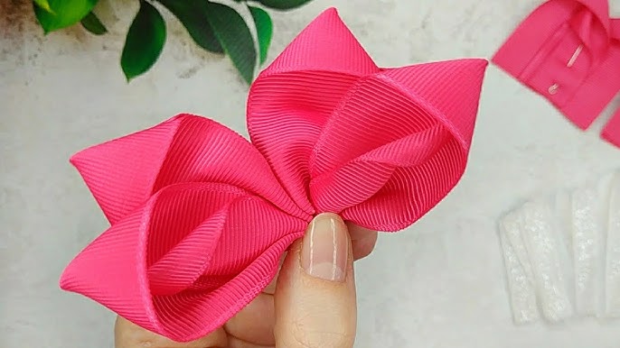 Elegant BOW for HAIR from ribbons - Easy to repeat - How to make