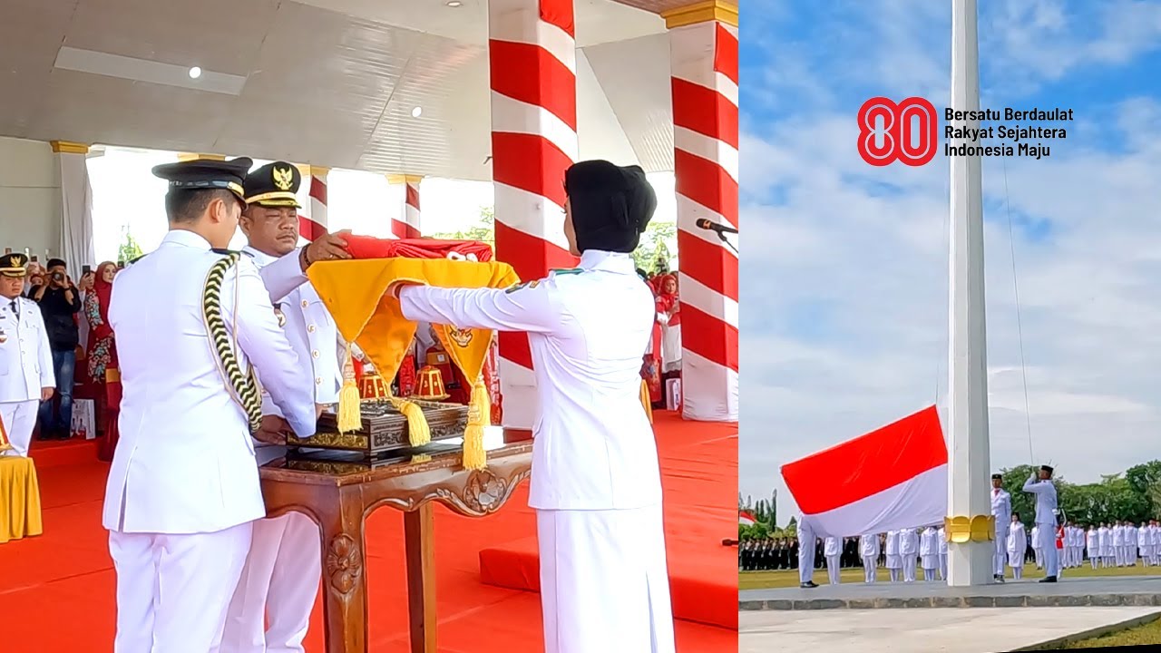 Upacara Pengibaran  Bendera Perah Putih Oleh Paskibarka Kab Luwu 2025