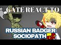 (part1) Gate React To Russian badger Reject cloaker return to monke (sociopath)