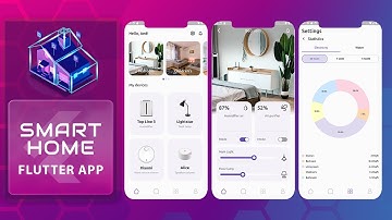 Smart Home Mobile App -Flutter UI- Speed Code.