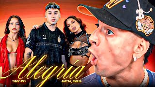 REACCION A ALEGRIA - Tiago PZK, Emilia y Anitta
