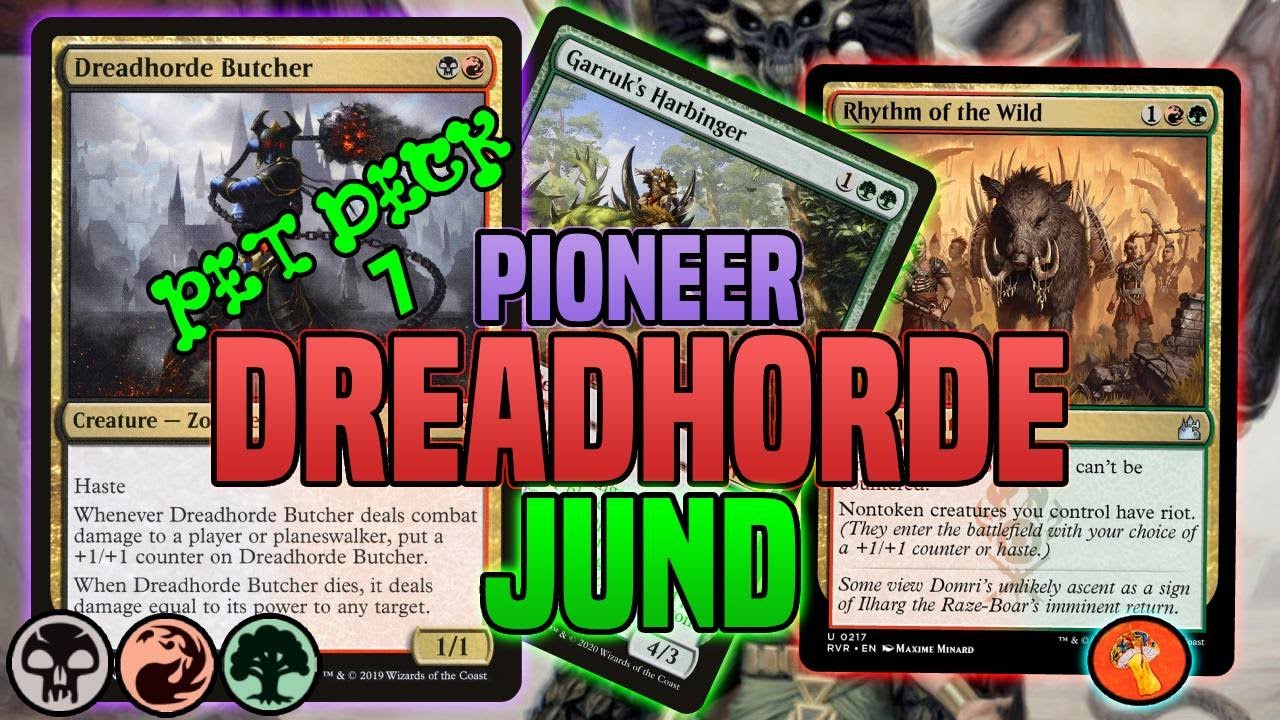 My Pet Jund Deck Goes Wild With Butchers and Harbingers! (M:tG Arena Pioneer Explorer)