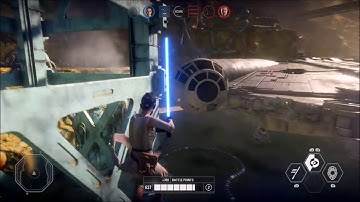Rey vs Count Dooku in Star Wars Battlefront II - ROUND 2