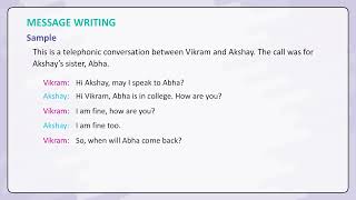 Chapter 32 Writing Messages | English Grammar Class 6