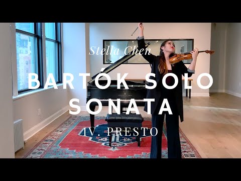 Stella Chen Performs Bartók Solo Violin Sonata - IV. Presto