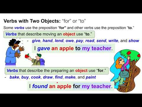 Verbs with Two Objects