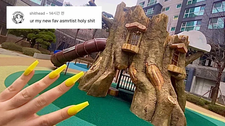 Public ASMR / Wet Concrete Scratching + Build Up Camera Tapping / Fast Aggressive / Lofi No Talking