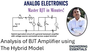 BJT Analysis Using Hybrid Parameters | Analog Electronics Lecture by Er. Anand