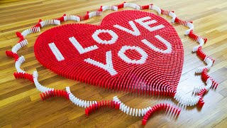 wishing you Happy Valentine's Day in Dominoes 💕
