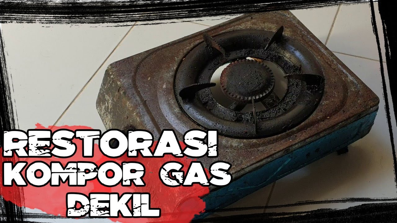 Restorasi/Membersihkan dan Mengecat Kompor Gas Pakai Cat Semprot Anti Panas