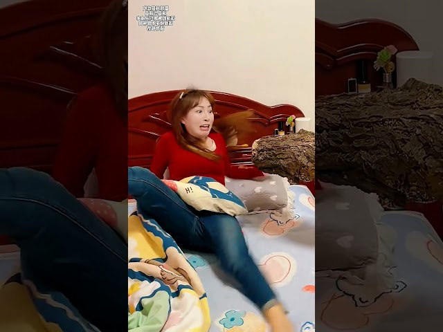 My Sister Tried to Scare Mom by Pretending to Be a Bag of Trash!