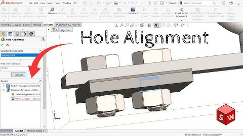 How to Use Hole Alignment | Solidworks Assembly Tutorial