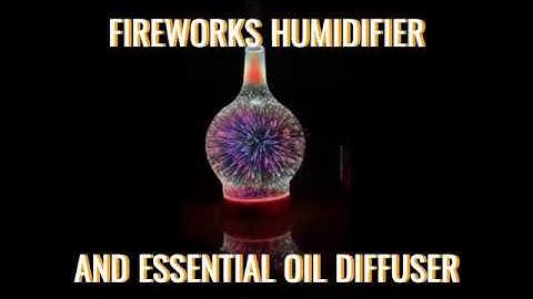 3D Fireworks Humidifier And Essential Oil Diffuser