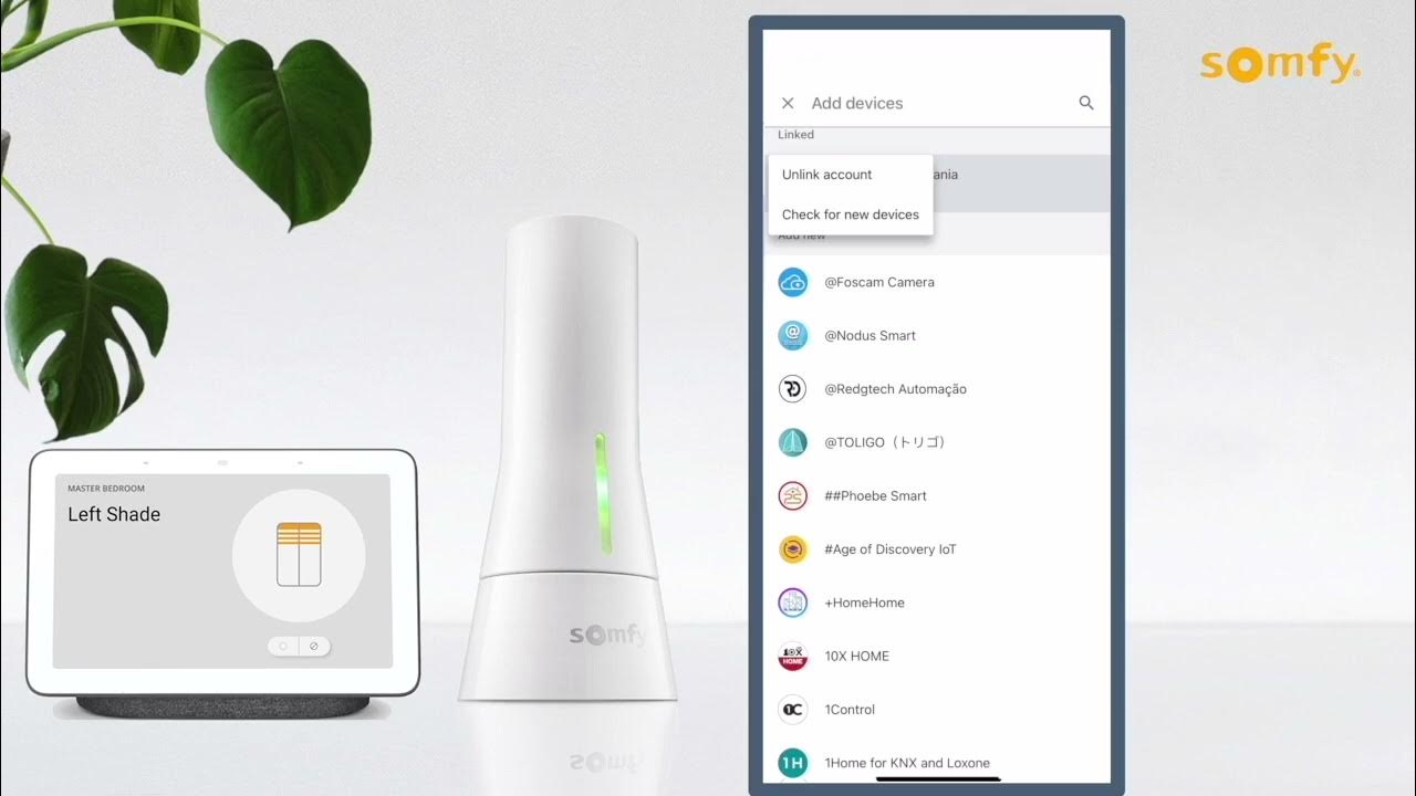 TaHoma How to unlink with Google Home YouTube