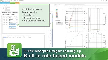 Built-in rule-based models for PLAXIS Monopile Designer