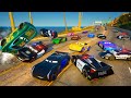 Police Cars and Lightning McQueen VS Crazy Cars 3 Jackson Storm Cruz Ramirez Herb Curbler & Friends