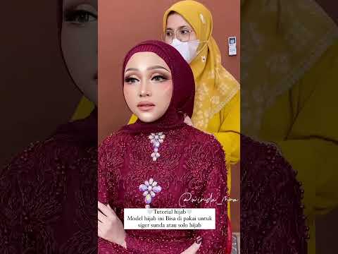 TUTORIAL HIJAB WEDDING BY WINDA MUA #tutorialhijab #hijabwedding #shorts