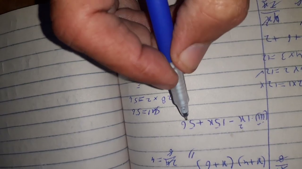 Factorization by middle term breaking class 7 and 8