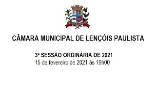 3ª Sessão Ordinária de 2021