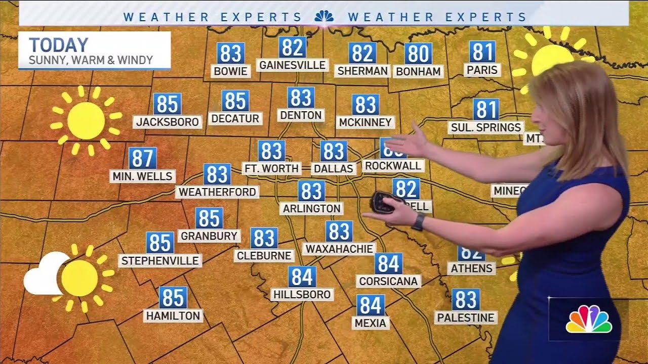 NBC 5 Forecast: Sunny, warm and windy for the first weekend of spring ...