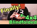 My FIRST *Official* 4x4 Blindfolded SUCCESS!