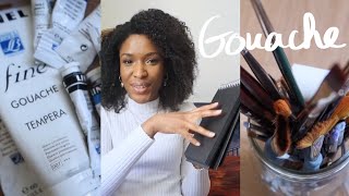 Gouache Basics : What you need to start painting & what I use - Tips for beginners