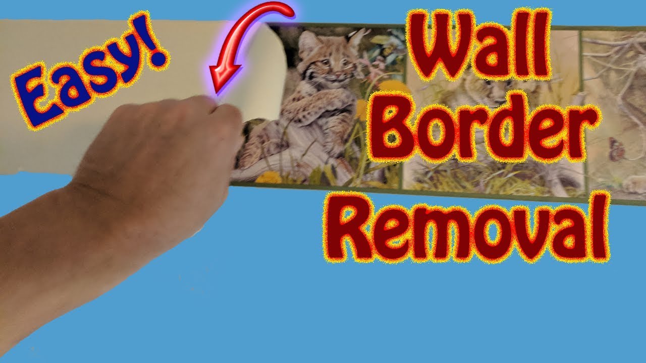 The Easy Way to Remove Wall Border   Wallpaper Border Removal The 