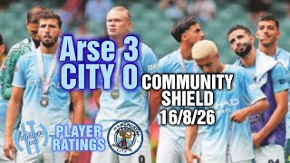 Arse 3-0 CITY 26 CITY Player Ratings Too Many Fours