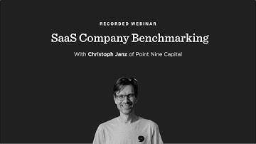 SaaS Metric Benchmarking with Christoph Janz of Point Nine Capital