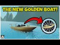 The new golden boat is finally here  sharkbite roblox