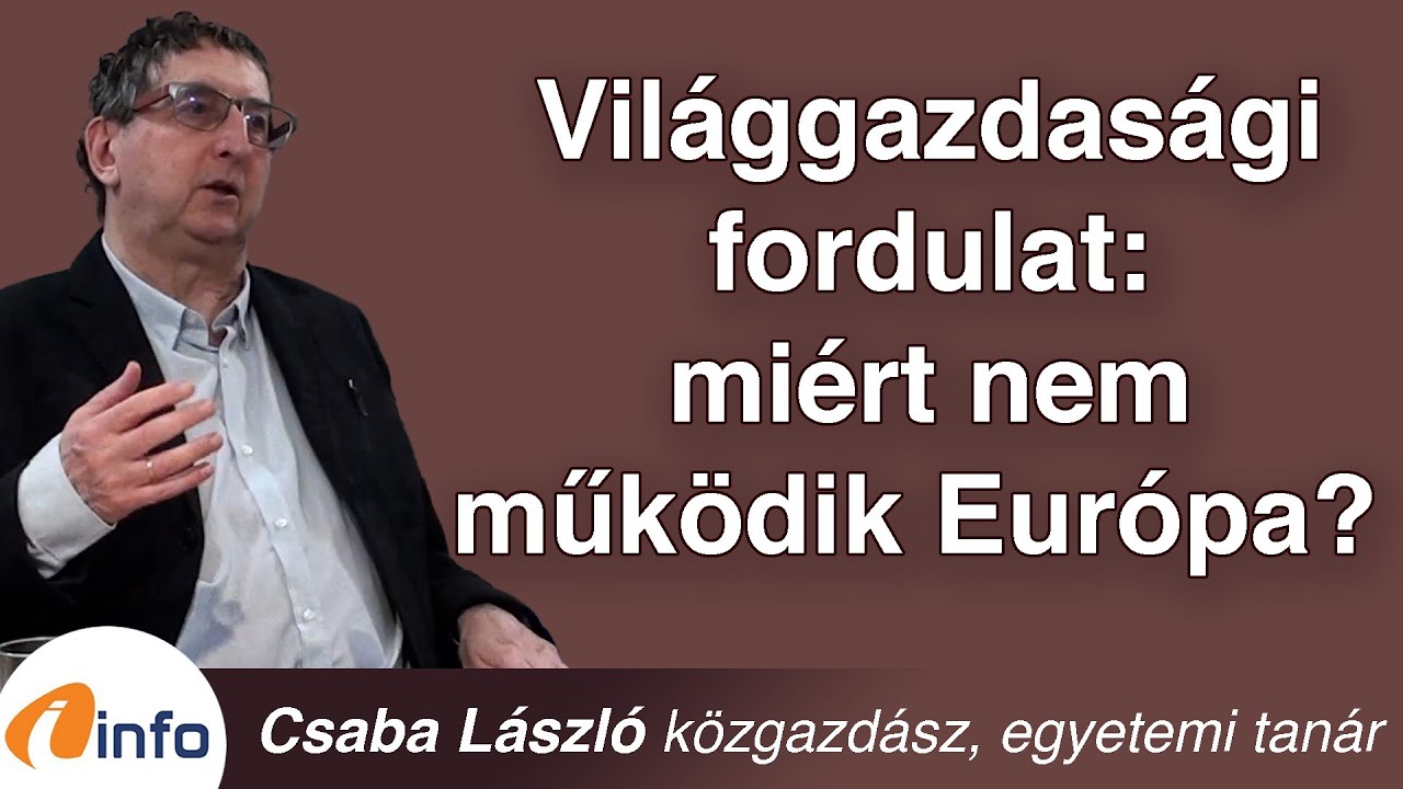 Világgazdasági fordulat: miért nem működik Európa? Csaba László, Inforádió, Aréna