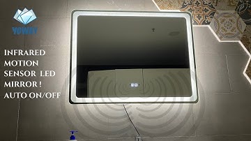 DRESS UP WITH INFRARED MOTION SENSOR  LED MIRROR !