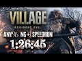 Resident Evil Village Any% NG+ Speedrun - 1:26:45