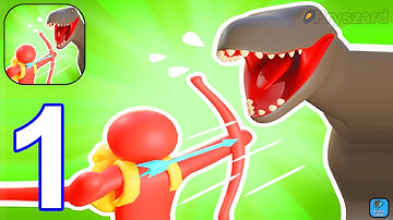 Dinosaur Land - Gameplay Walkthrough Part 1 Tutorial Dino Game (iOS,Android)