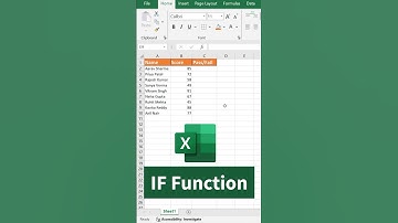 IF Function: Result - Pass/Fail 🔥 | Excel Tips and Tricks | @acmecollinsschool