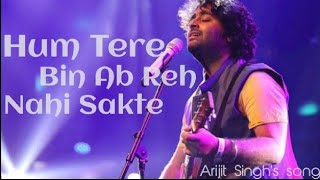 Hum Tere Bin Ab Reh Nahi Sakte || Aashiqui 2 || Arijit Singh's full song HD Photo Editting #video