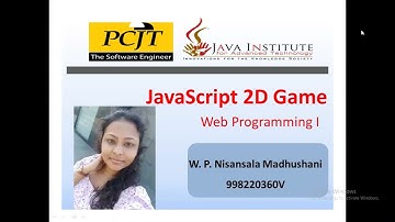 JavaScript 2D Game Video Submission