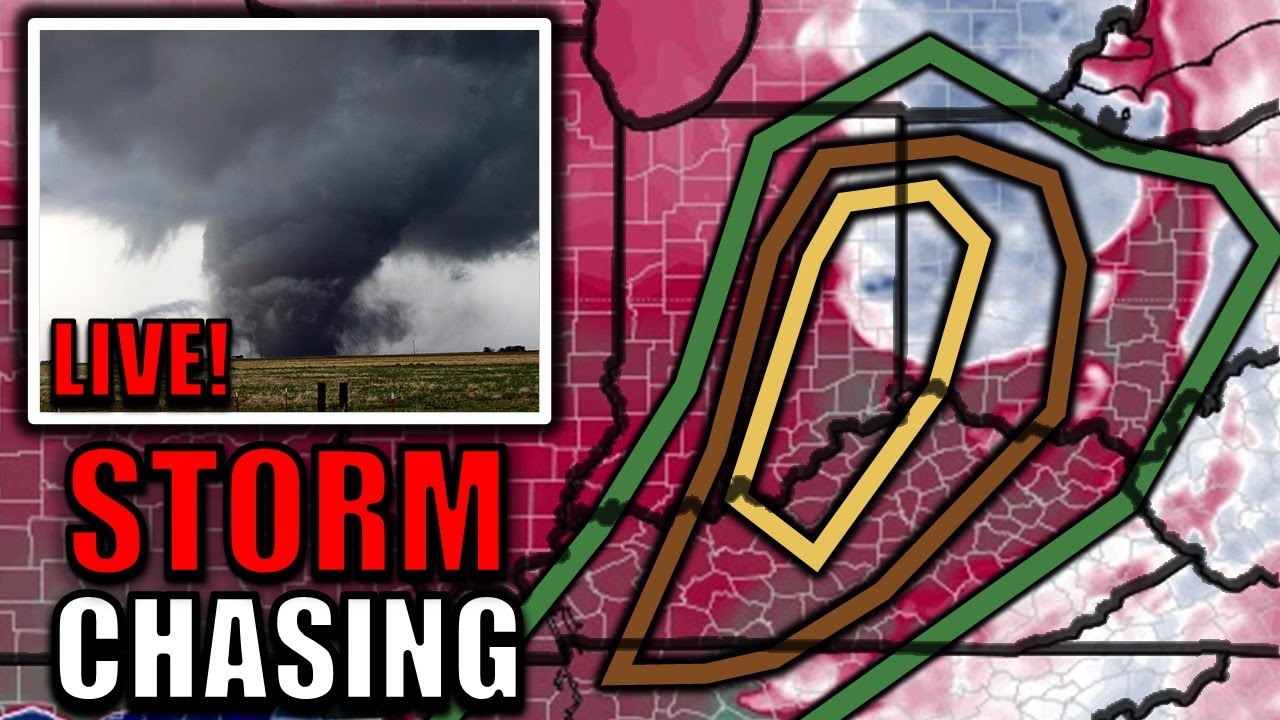 LIVE Unfiltered Storm Chasing TORNADO Threat in Ohio River Valley - YouTube