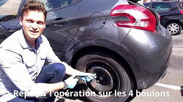 Où se trouve la roue de secours sur ma Peugeot 2008