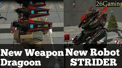 WAR ROBOTS|TEST SERVER|NEW ROBOT STRIDER|NEW WEAPON DRAGOON